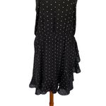 Abound  Dress Large Black White Short Sleeve Mini Bodycon Retro Y2K Night Out Photo 2