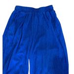 Edikted Royal Blue Sweatpants Terry Cloth S Wide Leg Photo 2