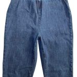 Soft Surroundings  Pull On Denim Pants Jeans Jeggings Studded Ankles Size M 2DH85 Photo 4