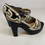 YKnotbranded Western Honky Tonk Wear Genuine Leather Heels A10 Black Size 10 Photo 5