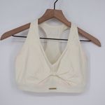 Gymshark  Whitney Simmons Sports Bra Cream Twist Front Racerback Size S Photo 1