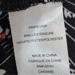 Parker  Floral Ruffle Trim V Neck Long Sleeve‎ Blouse Black Multi Small Photo 9