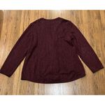 Parsley & Sage Jacket Womens Medium Artsy One Button Swing Blazer Maroon Black Purple Photo 5