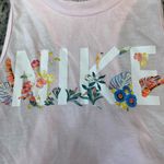 Nike Light Pink Floral Logo Tank Top Photo 1