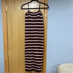 Mable Bodycon Midi dress and Cropped Cardigan in Brown Photo 4