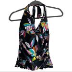 New! Profile by Gottex Monaco Halter Tankini Top Black Size 8 Photo 1