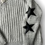 Vintage Havana cable knit grey and black star sleeve sweater Gray Size M Photo 2
