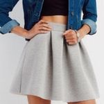 Grey Pleated Skirt Gray Size M Photo 0