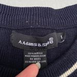Vintage A.Adams & Spire Crewneck Navy Blue Crewneck Sweater Size XXL Photo 4