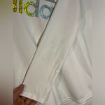 Adidas White Long Sleeve Scoop Neck Climalite Top Rainbow Decal Logo Size Large Photo 6