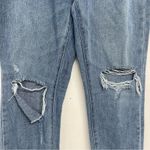 PacSun  Medium Wash Distressed Mom Jeans 26 Button Fly Blue High Rise Denim Photo 11