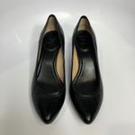 Frye  black leather Regina pumps women's size 8 classy professional timeless Photo 2