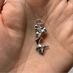 Jumping Cheerleader Pom Pom Sterling Silver 925 Charm Photo 1