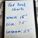 No Boundaries Stars Stripes American Cotton Shorts Red Knit Womens Small Comfy Knit Photo 14