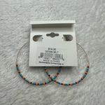 Surf Gypsy  Multicolor Beaded Hoop Earrings Photo 1