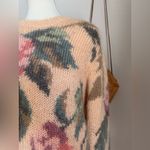 Talbots Vintage  Hand Knit Monair Floral Sweater, Size Medium Photo 3