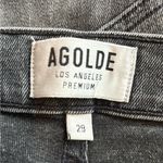 AGOLDE denim black grey Sophie Hi Rise Skinny Amplify distress Jeans size 29 Photo 4