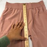 Stitch Star Ankle Pants Womens S Pink Stretch High Rise Tapered Leg Athletic Photo 8