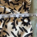 Christian Sirianio Christian Siriano Black and White Floral Blouse Photo 9