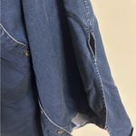 Soft Surroundings  Je Veux Button Up Midi Shirt Dress Blue Size XL Petite New Photo 3