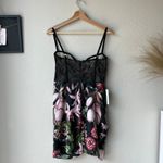 Katie May NEW  Dress Whisper Black Lace Floral‎ Cocktail Minidress Size L Photo 6