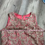 Eliza J  Pink Brocade Overlay Lace Sheath Dress Photo 7