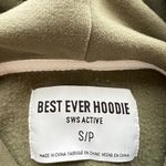 Green Pullover Hoodie with Ribbed Cuffs Size undefined Photo 3