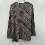 Escada Cream & Black Striped Open Knit 3/4 Sleeve Sweater Cardigan Size 44 Photo 3