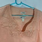 Malvin Hamburg Germany peach Linen Shirt Dress Size: M Size M Photo 1