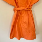 Lovers + Friends Leigh Cotton Poplin Tie Waist Mini Wrap Dress Sherbert Orange Photo 6