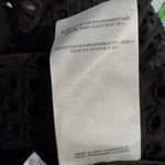 Ganni  Black Eyelet Puff Sleeve Button Up Mini Shirt Dress Size 38 Photo 6