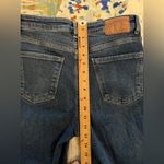 ZARA 6 Straight Leg Raw Hem Blue Jeans Photo 10