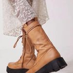 Free People 🆕 | JONES LACE-UP BOOTS | MACADAMIA | SIZE: US 8 (EU 38.5) Photo 7