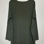 Torrid  Olive Green Knit Henley Scoop Neck Long Sleeves Top Photo 4