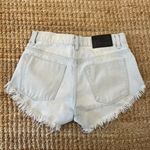 One Teaspoon Light Blue Frayed Jean Shorts Photo 7