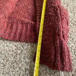Free People  sz S Burgundy wool‎ knit winter thick cardigan Photo 9