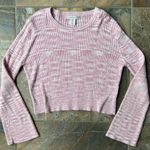 Sincerely Jules Pink and White Marl Sweater Women's Size Large Photo 0