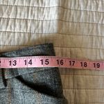 J.Crew Vtg Y2K gray plaid 100% Italian wool wide straight trouser pants 8 Photo 10