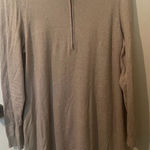 Tommy Bahama Women's Tan Half Zip Knee Length Sweater Dress Long Sleeve XL Photo 0