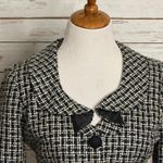 Sandro classic twee black/white single-breasted tweed blazer Size Medium Photo 1