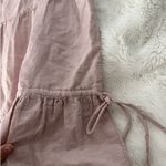 Madewell NWT Linen Blend Lorelei Mini Babydoll Dress Pink Women’s Size XXL Photo 5