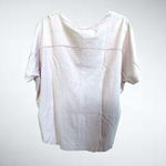 easel Oversized Cotton Star Patch Top in Light Pink Size S Photo 2