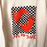 HARRY STYLES Love On Tour Crewneck Sweatshirt Medium White Photo 1