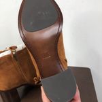 Frye NEW Amy Side Ghillie Suede Leather Open Toe Booties In Nutmeg Size 9.5M Photo 1