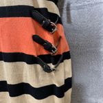 No Boundaries  Women’s Sweater Dress Coral Combo Striped Buckle Wrap Size L NWT Photo 5
