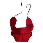 Gap Red Plaid Trapper Hat S/M UNISEX Men Women Leather Tie VTG 2007 Y2K 2K EUC Photo 6