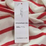 Old Navy  Cream and Red Stripe Long Sleeve Tee NWT Size XXL Plus Size Knit Top Photo 8