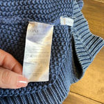 One Teaspoon  Blue Salty Sailor Beach Swim Cover Knit Mini Dress Tank S Crochet Photo 10