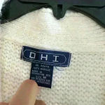 None Cable knit cardigan. Chucky. Oversized. Boxy. Cap sleeve. Large button. Size M Photo 5