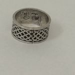 Harley Davidson 925 Sterling Silver Weave Pattern Biker Ring Size 12 11.8g Photo 3